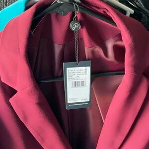 Women's Burgundy Blazer